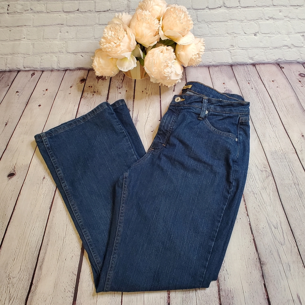 Riders Slimming Dark Wash Jeans Size 14 Short
